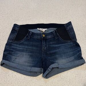 Liz Lange Dark Blue Maternity Jean Shorts